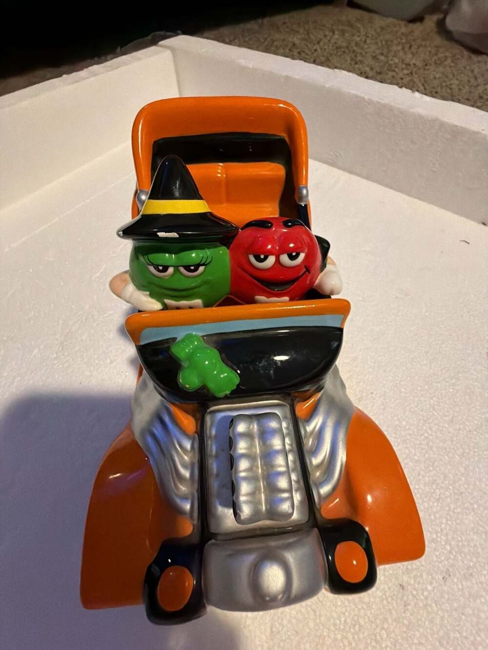 M&M's Halloween Ceramic Hot Rod Candy Dish